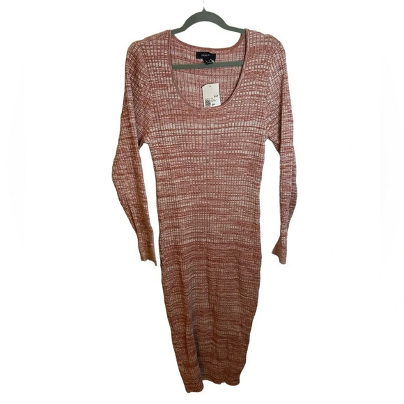 NWT FOREVER 21 PLUS RIBBED MIDI DRESS - Picture 1 of 4